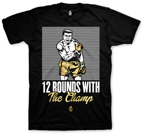 Jordan 6 DMP Muhammad Ali Champ Black T Shirt