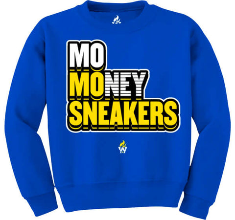 Jordan 5 Laney Mo Sneakers Blue Crewneck