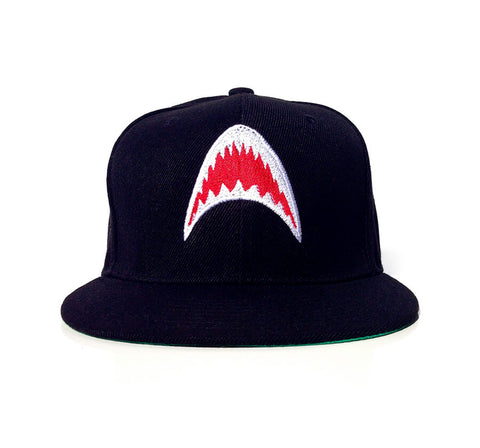 Shark Black Snapback