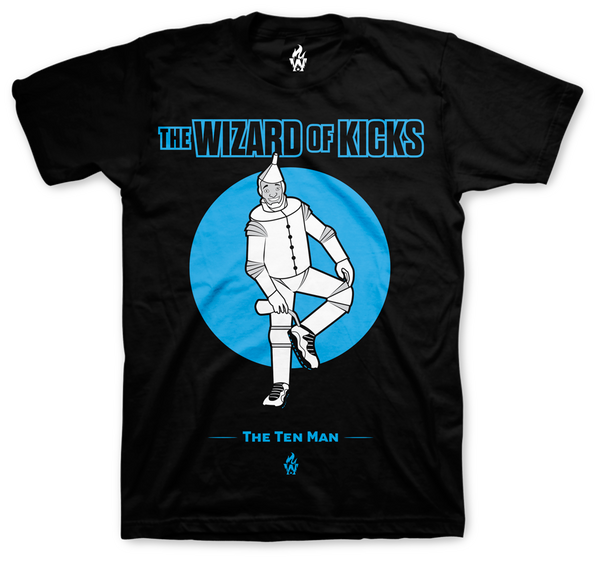 Jordan 10 Powder Blue Ten Man Black T Shirt