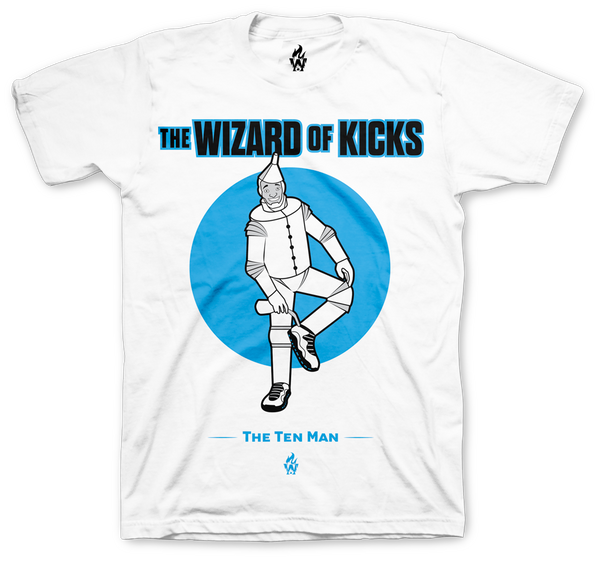 Jordan 10 Powder Blue Ten Man White T Shirt