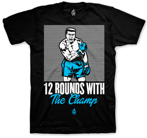 Jordan 11 Gamma Muhammad Ali The Champ Black T Shirt