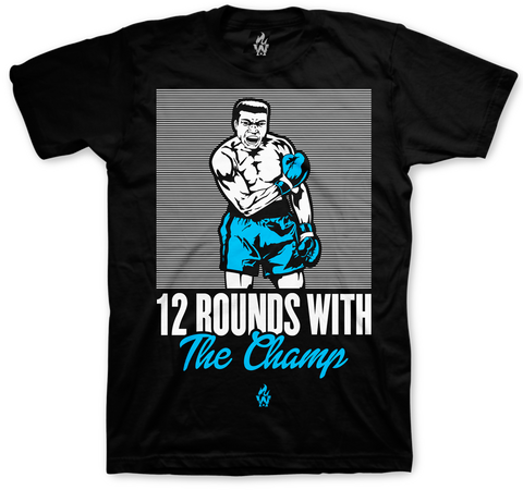 Jordan 11 Gamma Muhammad Ali The Champ Black T Shirt